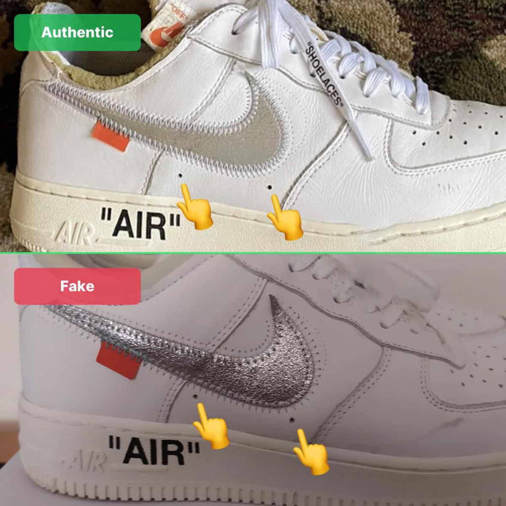 Nike air force 1 shop off white fake vs real