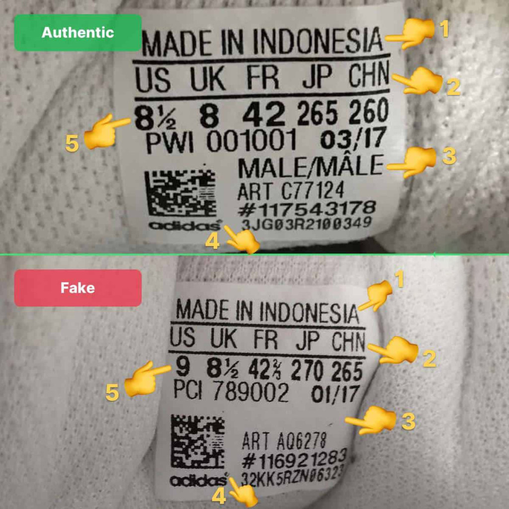 Adidas originals outlet vs fake new