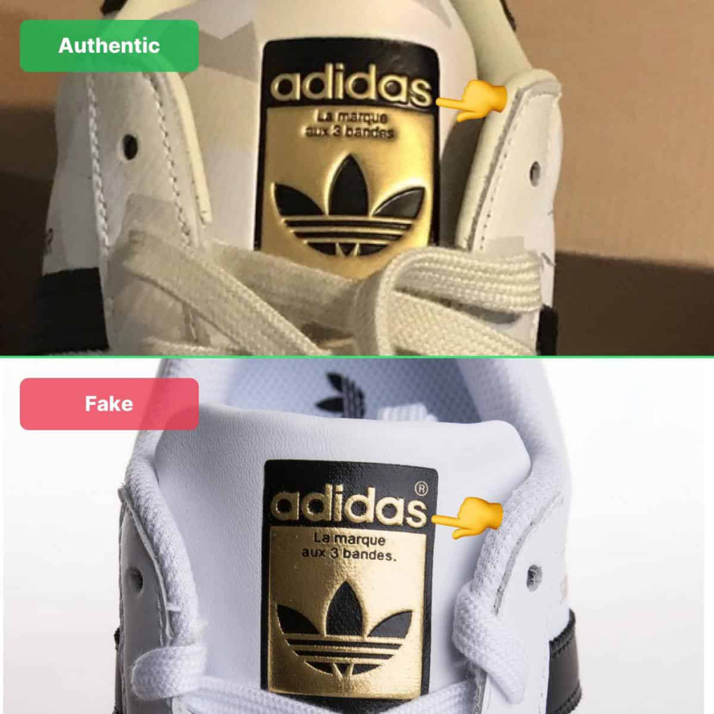 Adidas superstar foundation shop real vs fake